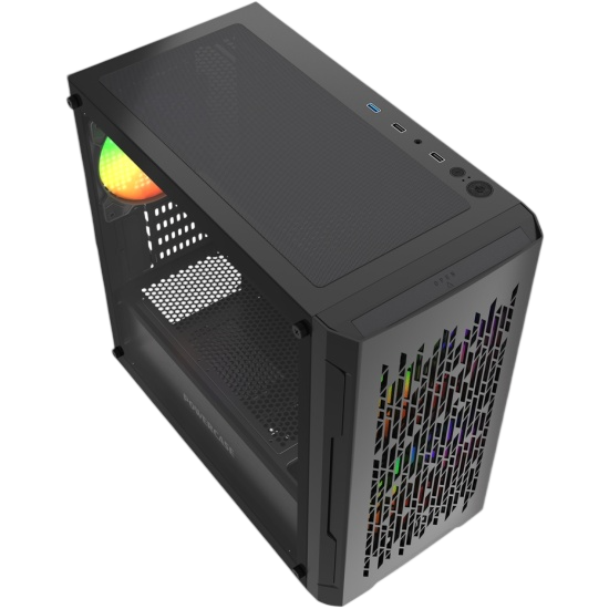 Компьютерный корпус Powercase Mistral Micro D3B ARGB V2 Black (CMMDB-A3-V2)
