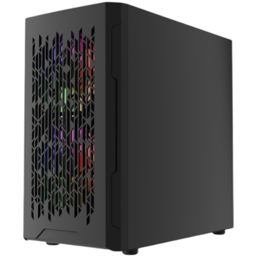 Компьютерный корпус Powercase Mistral Micro D3B ARGB V2 Black (CMMDB-A3-V2)