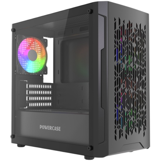 Компьютерный корпус Powercase Mistral Micro D3B ARGB V2 Black (CMMDB-A3-V2)
