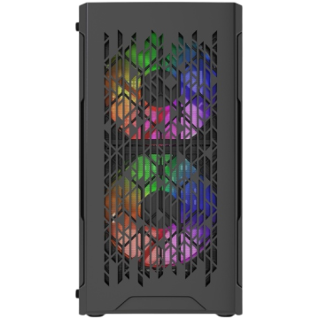 Компьютерный корпус Powercase Mistral Micro D3B ARGB V2 Black (CMMDB-A3-V2)