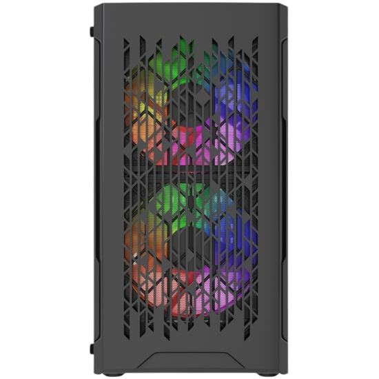 Компьютерный корпус Powercase Mistral Micro D3B ARGB V2 Black (CMMDB-A3-V2)