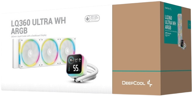 Система жидкостного охлаждения для процессора Deepcool LQ360 ULTRA WH ARGB White