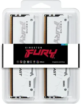 Оперативная память 32 Gb 6800 MHz Kingston FURY Beast RGB White (KF568C34BWEAK2-32)
