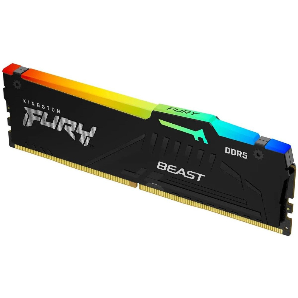 Оперативная память 16 Gb 6400 MHz Kingston FURY Beast RGB Black KF564C32BBEA-16