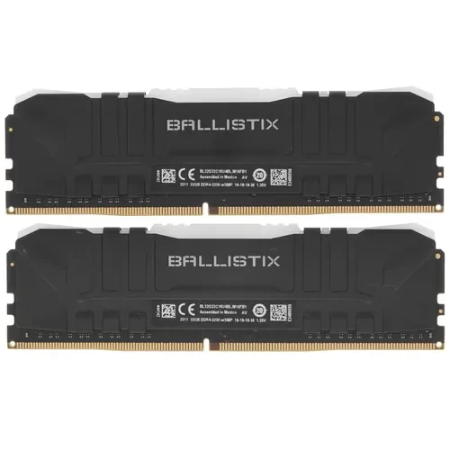 Оперативная память 64 Gb 3200 MHz CRUCIAL BALLISTIX RGB (BL2K32G32C16U4BL)