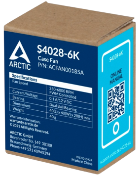 Вентилятор для корпуса Arctic Cooling S4028-6K ACFAN00185A
