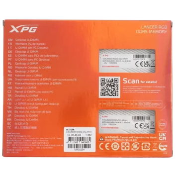 Оперативная память 64 Gb 6000 MHz ADATA XPG LANCER RGB (AX5U6000C3032G-DCLARWH)
