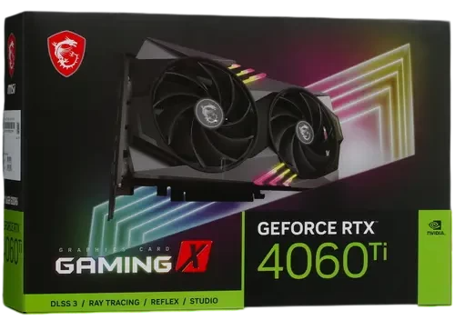 Видеокарта MSI (RTX 4060 Ti GAMING X 16G) GeForce RTX 4060 Ti 16GB GAMING X