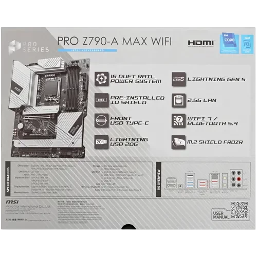 Материнская плата MSI PRO Z790-A MAX WIFI
