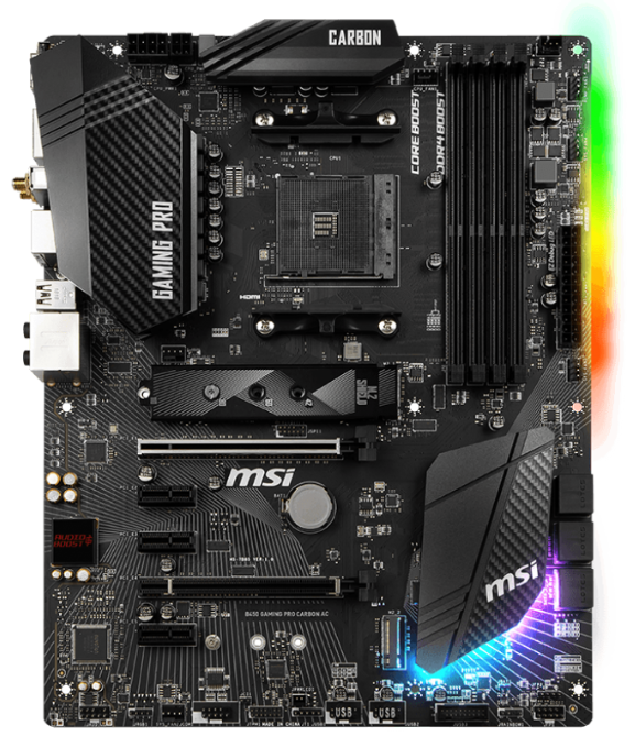 Материнская плата MSI B450 GAMING PRO CARBON MAX WIFI