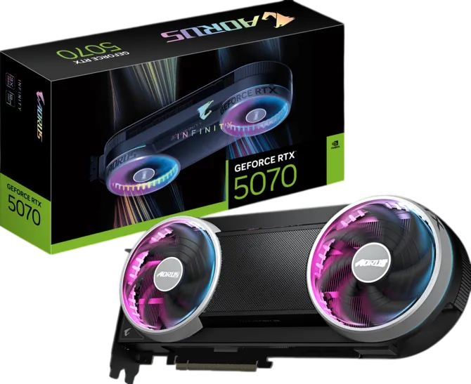 Видеокарта Gigabyte (GV-N5070AORUS IF-12GD) GeForce RTX 5070 12GB AORUS INFINITY