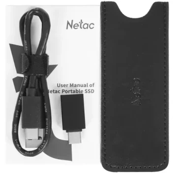 Внешний SSD NETAC 1000 Gb Z SLIM Black NT01ZSLIM-001T-32BK