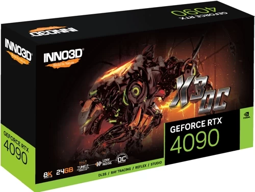 Видеокарта INNO3D (N40903-246XX-18332989) GeForce RTX 4090 24GB X3 OC