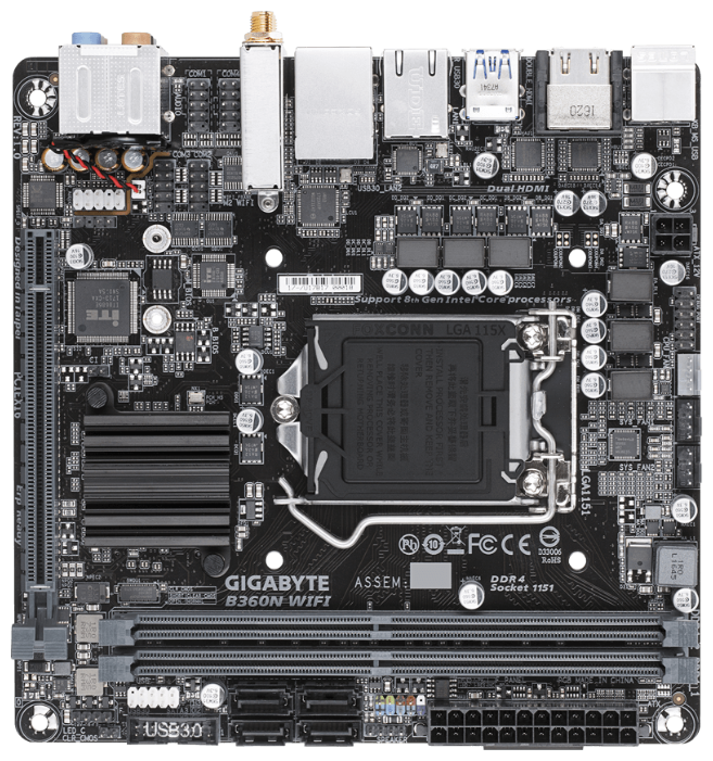 Материнская плата GIGABYTE B360N WIFI
