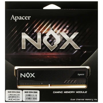 Оперативная память 16 Gb 2666 MHz Apacer NOX (AH4U16G26C08YMBAA-2)