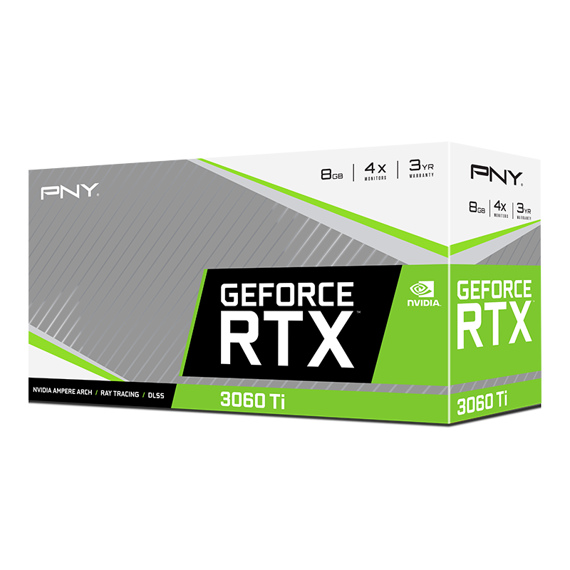 Видеокарта PNY (VCG3060T8LDFBPB1) GeForce RTX 3060 Ti 8GB VERTO Dual Fan LHR