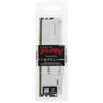 Оперативная память 16 Gb 5600 MHz Kingston FURY Beast RGB White (KF556C40BWA-16)