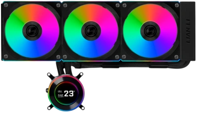 Система жидкостного охлаждения для процессора Lian Li HydroShift II LCD-C 360R GHS2LCD36RB ARGB Black (G89.GHS2LCD36RB.R0)