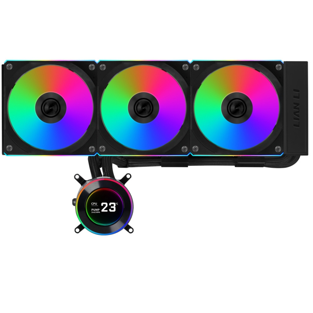 Система жидкостного охлаждения для процессора Lian Li HydroShift II LCD-C 360R GHS2LCD36RB ARGB Black (G89.GHS2LCD36RB.R0)