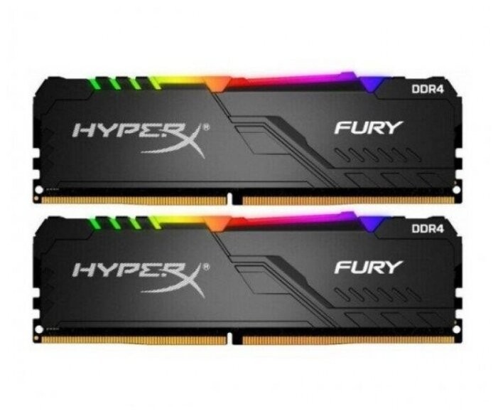Оперативная память 64 Gb 3600 MHz Kingston HYPERX FURY Black (HX436C18FB3AK2/64)