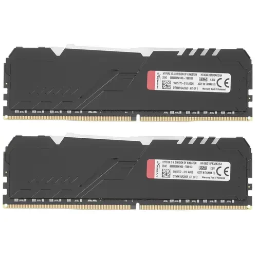 Оперативная память 64 Gb 3600 MHz Kingston HYPERX FURY Black (HX436C18FB3AK2/64)