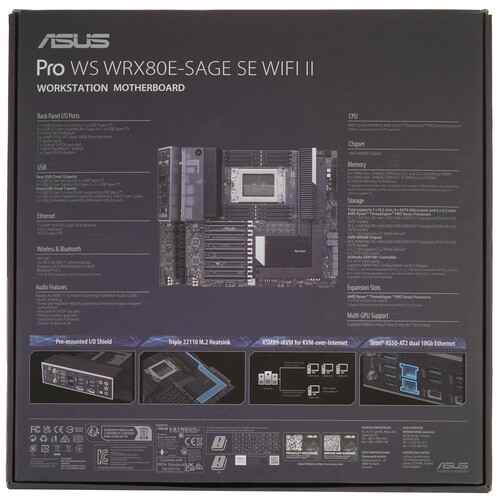 Материнская плата ASUS PRO WS WRX80E-SAGE SE WIFI II 90MB1E60-M0EAY0