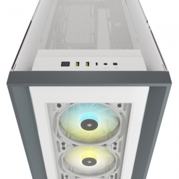 Компьютерный корпус Corsair iCUE 5000X RGB TG White CC-9011213-WW