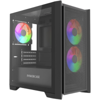 Компьютерный корпус Powercase ALISIO Micro Z3B ARGB V2 ARGB Black (CAMZB-A3-V2)