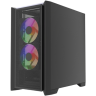 Компьютерный корпус Powercase ALISIO Micro Z3B ARGB V2 ARGB Black (CAMZB-A3-V2)