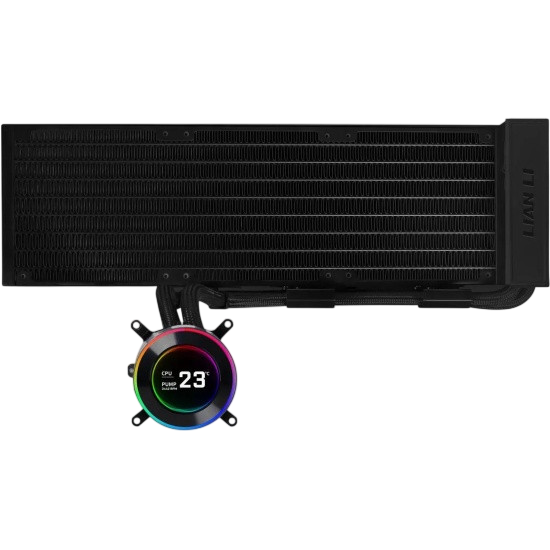 Система жидкостного охлаждения для процессора Lian Li HydroShift II LCD-C 360N Black (GHS2LCD36B) (G89.GHS2LCD36B.R0)