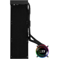 Система жидкостного охлаждения для процессора Lian Li HydroShift II LCD-C 360N Black (GHS2LCD36B) (G89.GHS2LCD36B.R0)