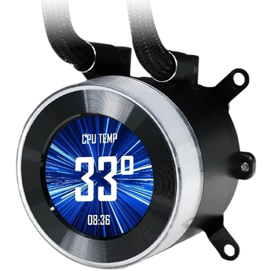 Система жидкостного охлаждения для процессора Lian Li HydroShift II LCD-C 360N Black (GHS2LCD36B) (G89.GHS2LCD36B.R0)