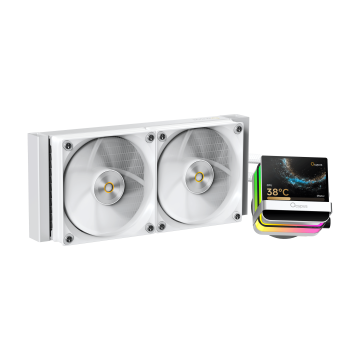Система жидкостного охлаждения для процессора Ocypus Sigma L24 PRO WH IPS Display White (Sigma-L24-WH2ANWL00P-GL)