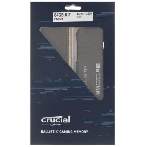 Оперативная память 64 Gb 3200 MHz CRUCIAL BALLISTIX (BL2K32G32C16U4B)