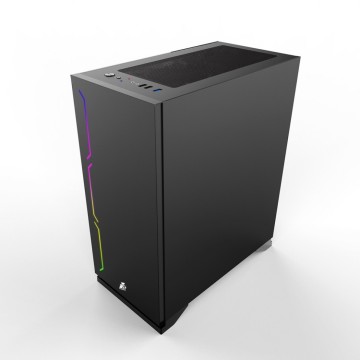 Компьютерный корпус 1STPLAYER BLACK.SIR B6 Black B6B-1R1