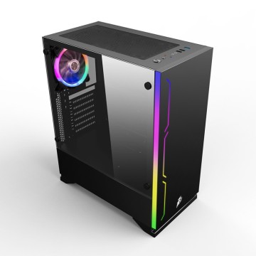Компьютерный корпус 1STPLAYER BLACK.SIR B6 Black B6B-1R1