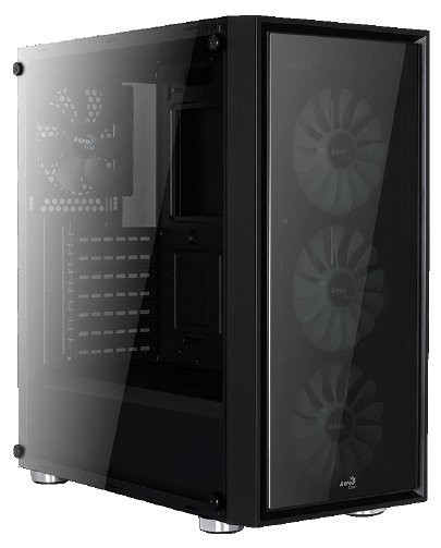 Компьютерный корпус AEROCOOL QUARTZ Black/Blue