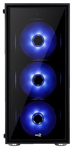 Компьютерный корпус AEROCOOL QUARTZ Black/Blue