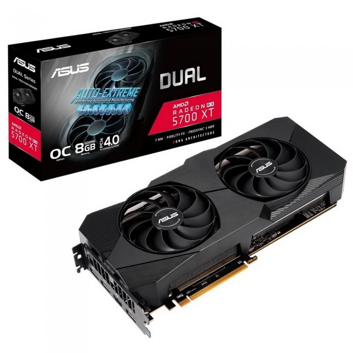 Видеокарта ASUS (DUAL-RX5700XT-O8G-EVO) AMD Radeon RX 5700 XT 8GB DUAL EVO OC