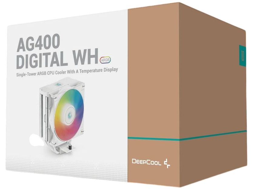 Кулер для процессора Deepcool AG400 DIGITAL WH ARGB R-AG400-WHADMN-G-1 