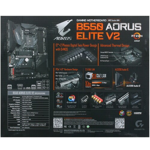 Материнская плата Gigabyte B550 AORUS ELITE V2