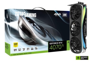 Видеокарта ZOTAC (ZT-D40710B-10P) GeForce RTX 4070 Ti 12Gb AMP EXTREME AIRO