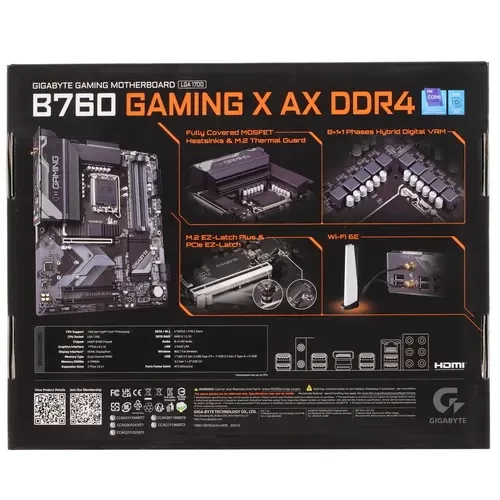 Материнская плата Gigabyte B760 GAMING X AX DDR4