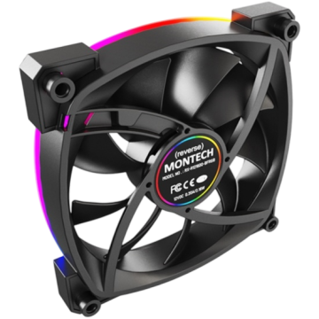 Вентилятор для корпуса Montech RX120 Reverse ARGB Black (RX120B)