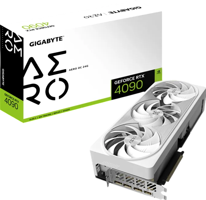 Видеокарта Gigabyte (GV-N4090AERO OC-24GD) GeForce RTX 4090 24GB AERO OC