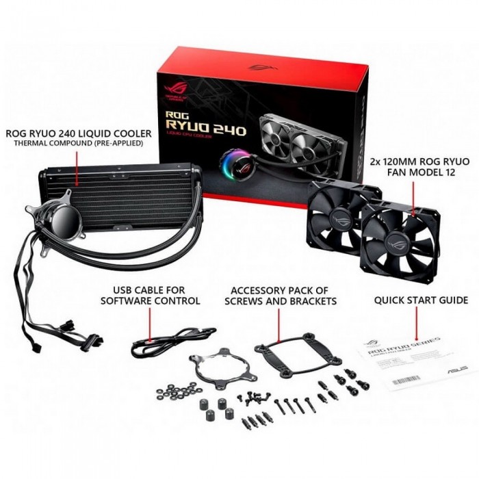 Система жидкостного охлаждения для процессора ASUS ROG RYUO 240 90RC0040-M0UAY0