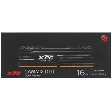 Оперативная память 16 Gb 3600 MHz ADATA XPG GAMMIX D10 Black (AX4U360016G18A-SB10)