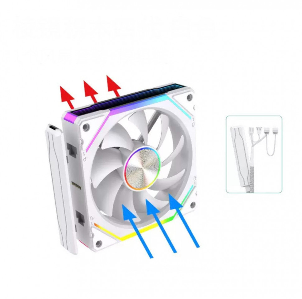 Вентилятор для корпуса UNI FAN SL ARGB White V2