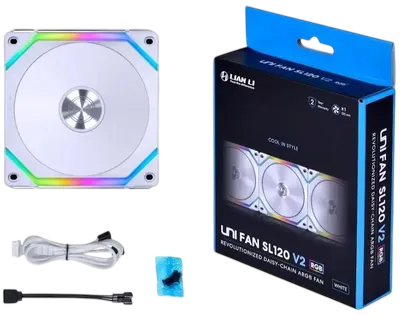 Вентилятор для корпуса UNI FAN SL ARGB White V2