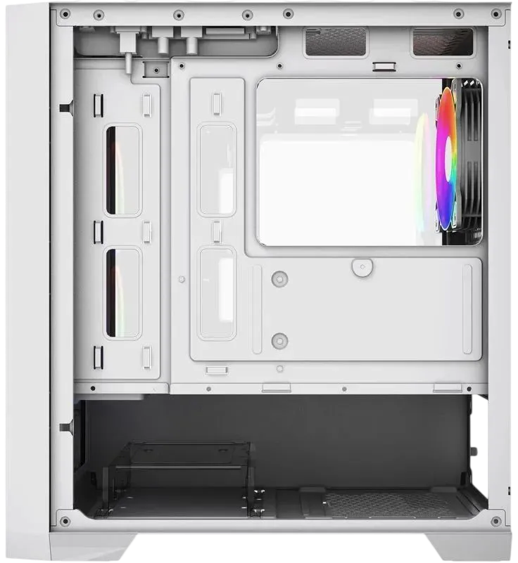 Компьютерный корпус Powercase ALISIO Micro Z3W ARGB V2 ARGB White (CAMZW-A3-V2)